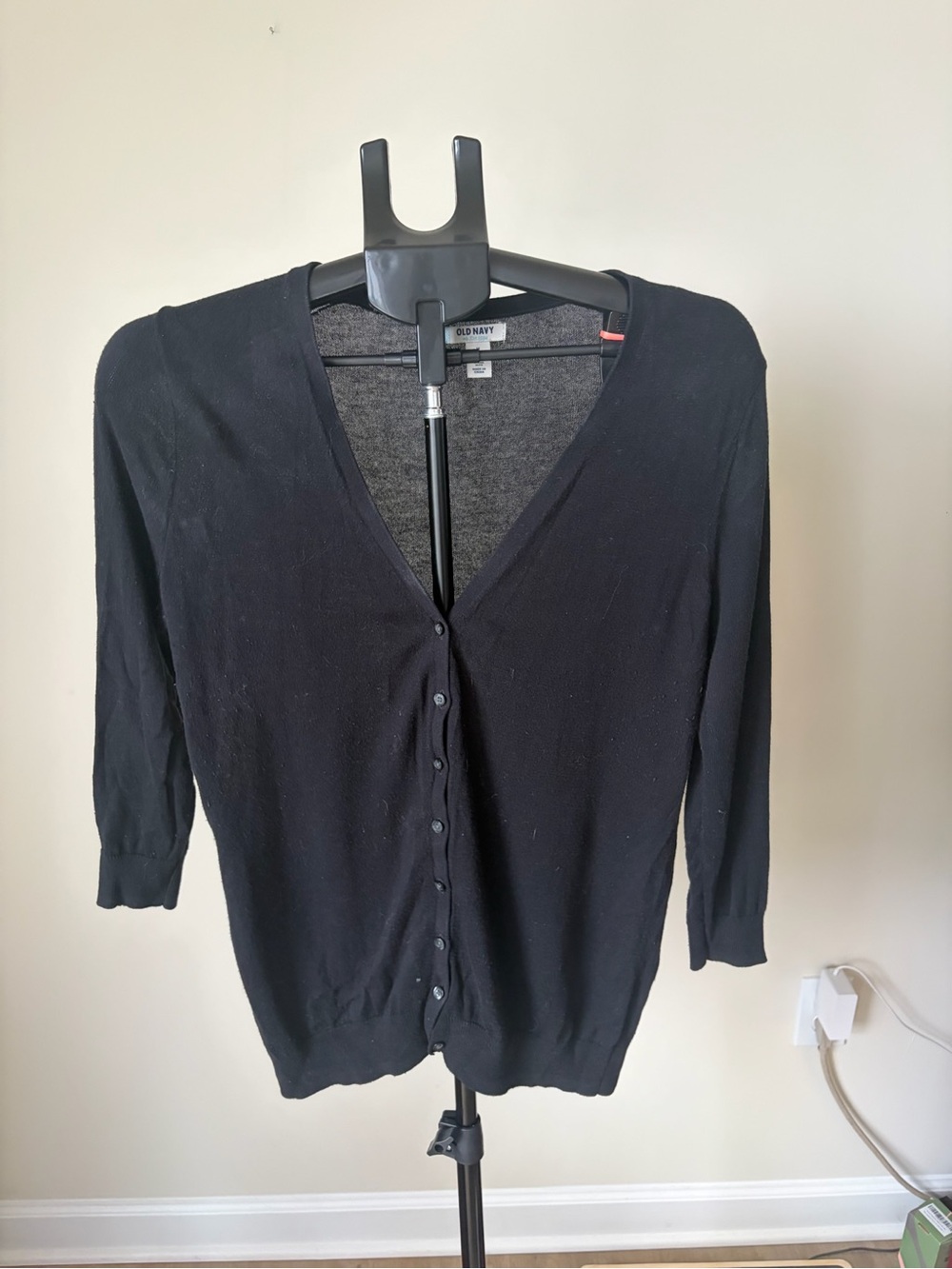Old Navy Black V-Neck Cardigan Medium Tall
